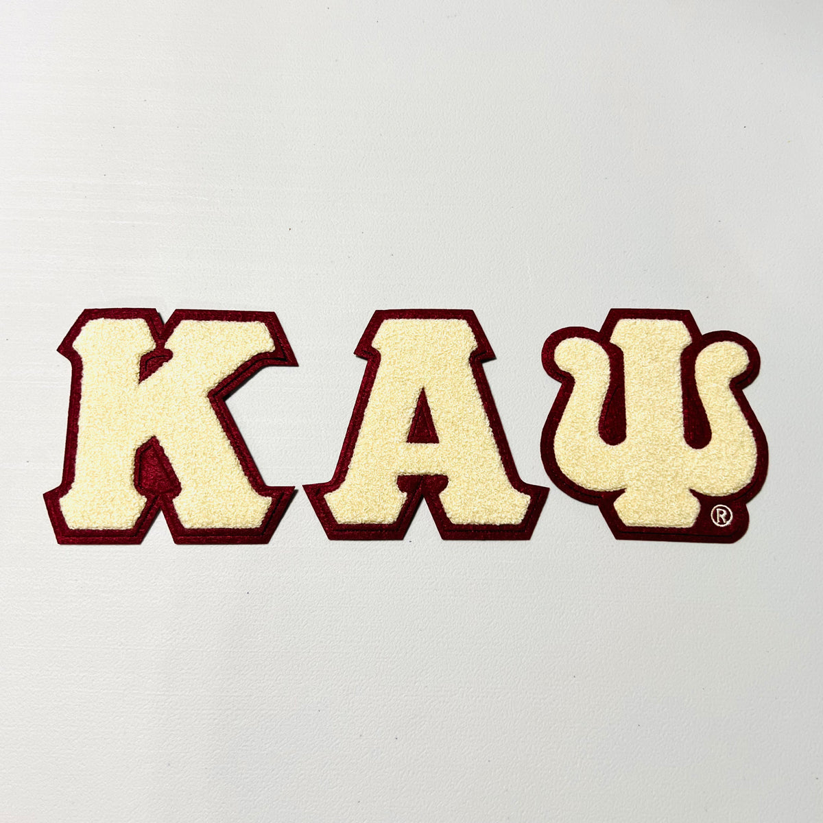 Kappa Cream Chenille Patch