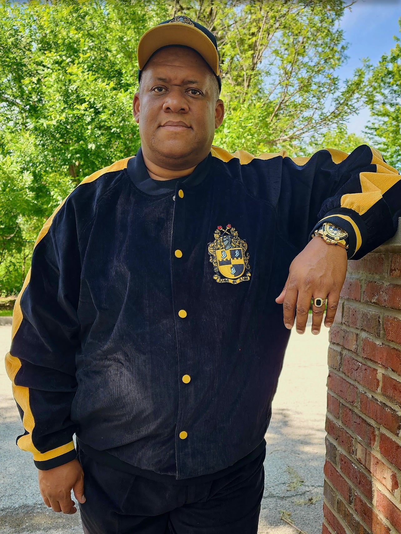 dress blue alpha Alpha Phi Alpha Corduroy Jacket M