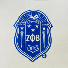 Zeta Crest Chenille Patch