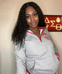 Delta Grey Quarter Zip Sweatshirt Unisex