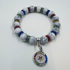White OES Multi Color Bracelet