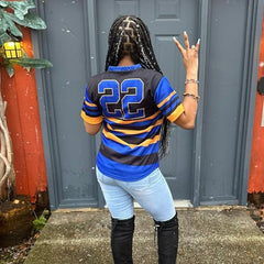 Sigma Gamma Rho Black Striped Baseball Jersey