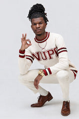 Kappa Nupe Neutral Chenille Crewneck