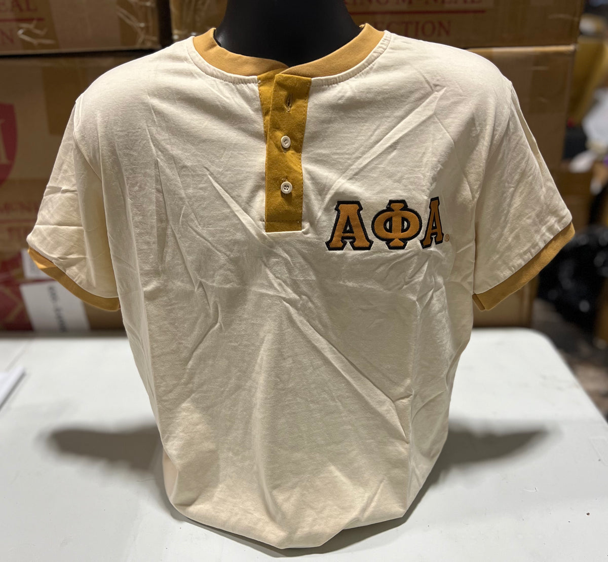 Alpha Neutral Premium Henley Shirt