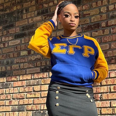 SGRho Chenille Pocket Crewneck