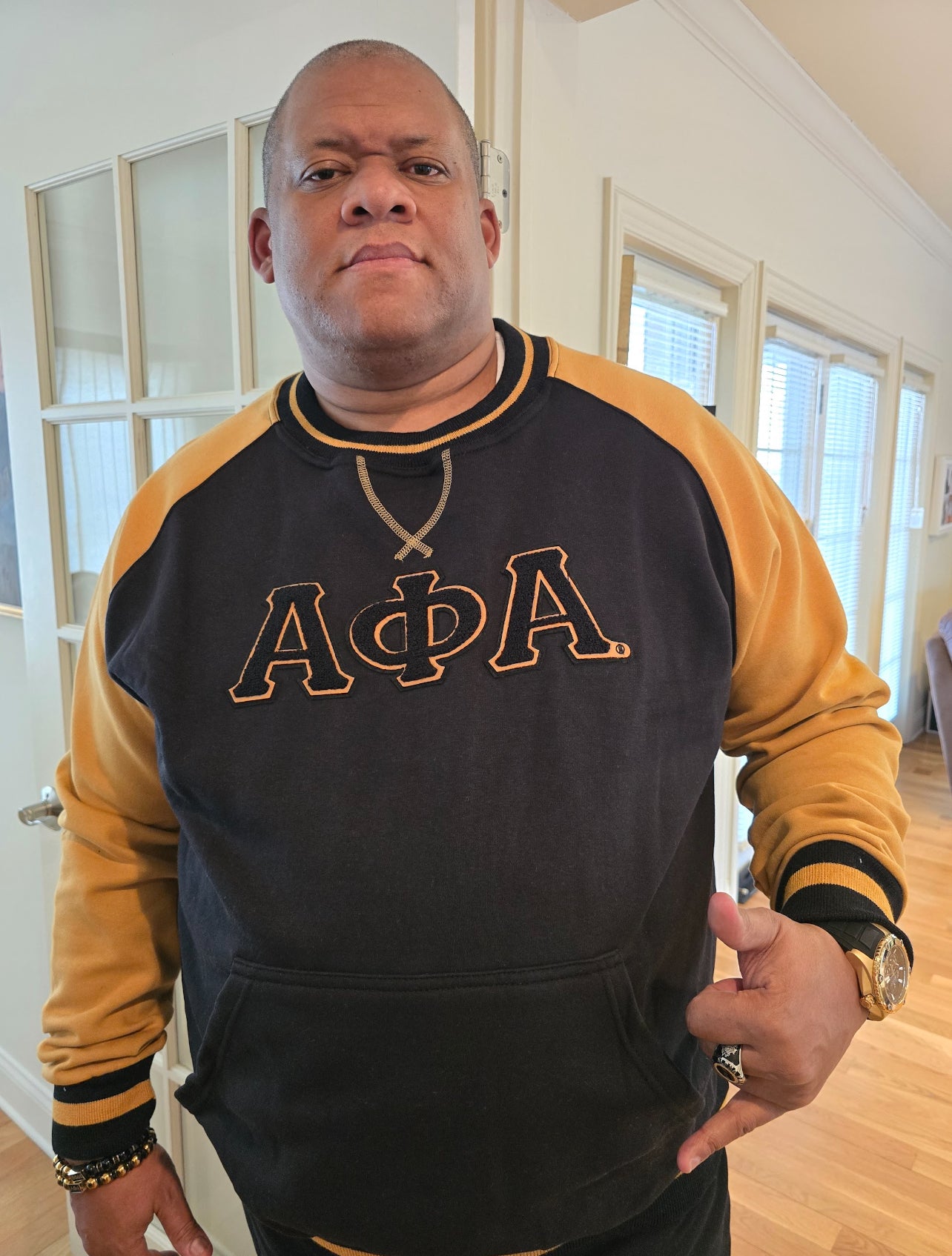 Alpha Chenille Crewneck