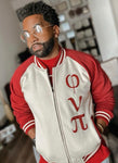 Phi Nu Pi Varsity Baseball Fleece Jacket