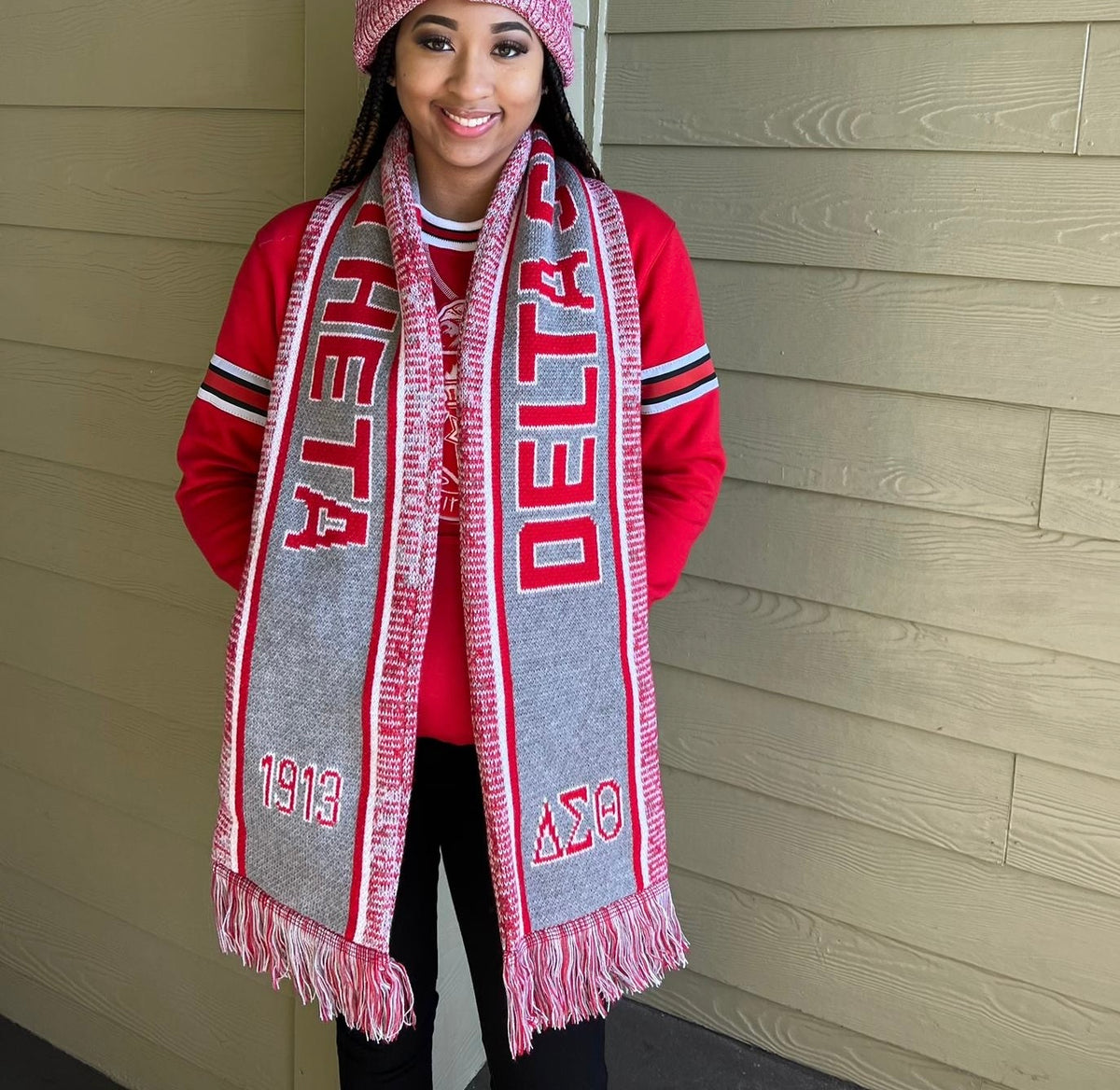 Delta Grey Scarf Only