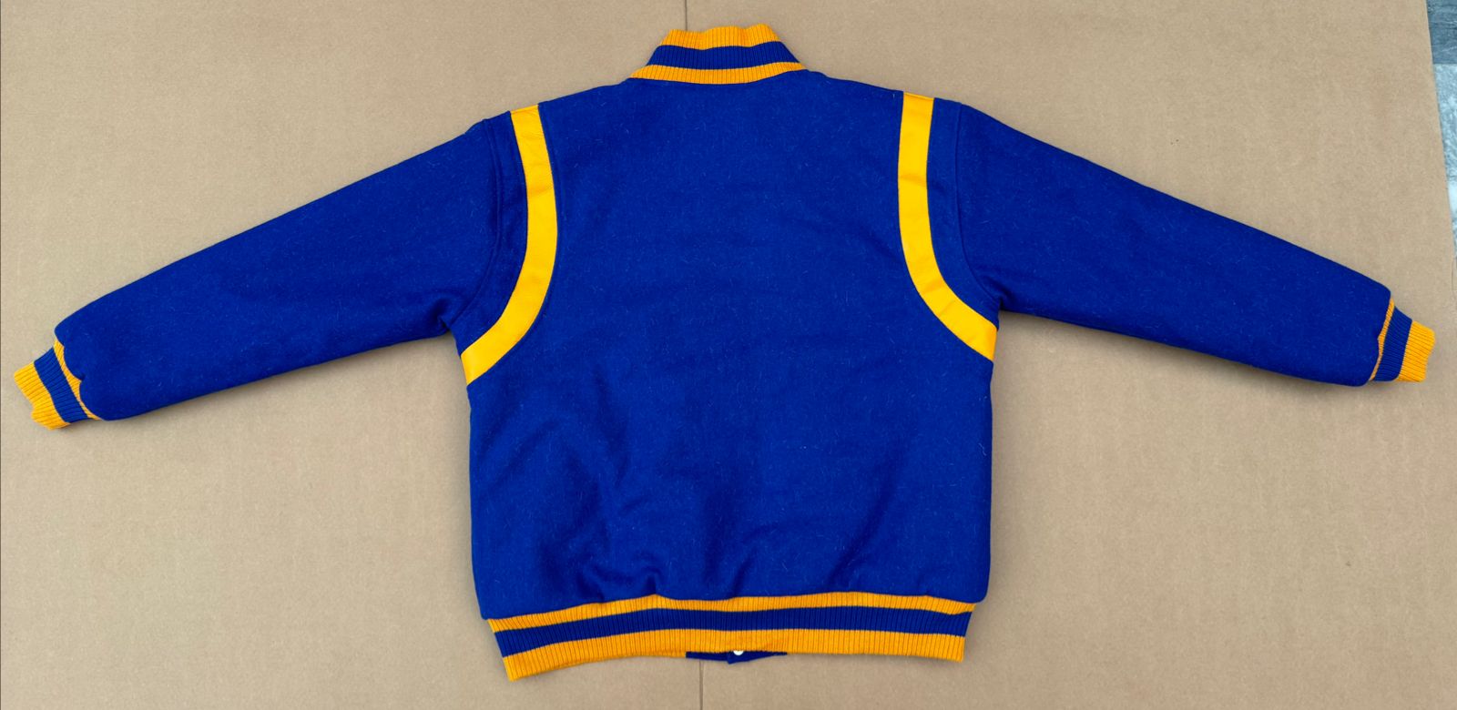 SGRho Wool and Leather Letterman Jacket
