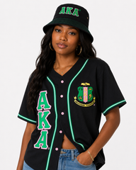 AKA Black Baseball Jersey