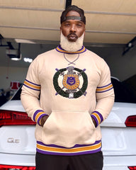 Omega Neutral Crest Chenille Crewneck