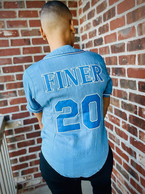 Zeta Denim Baseball Jersey