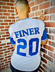 Zeta Phi Beta Blue White Baseball Jersey