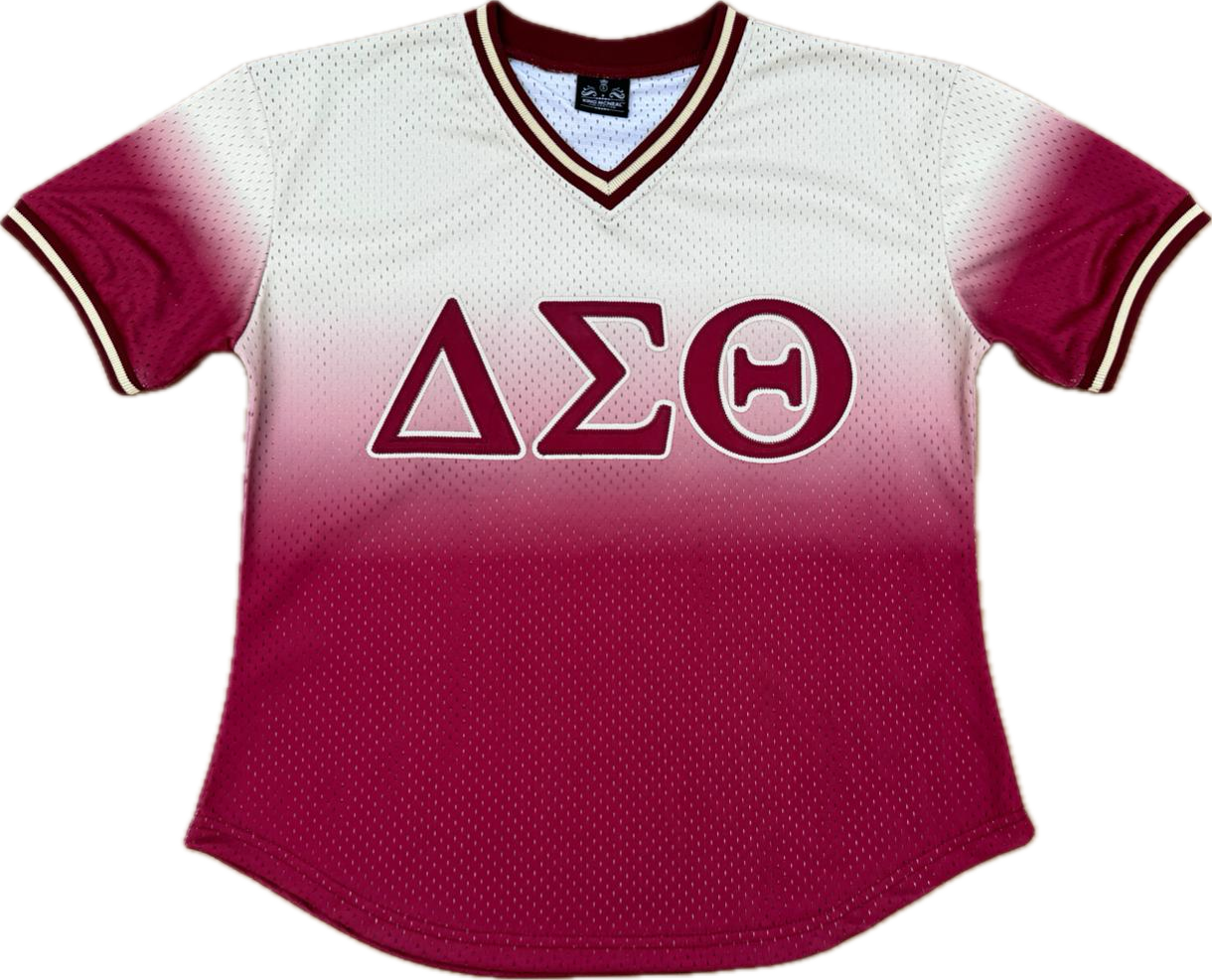 Delta Crimson Faded Baseball Jersey