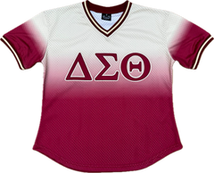 Delta Crimson Faded Baseball Jersey