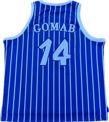 Sigma Blue Pinstripe Basketball Jersey