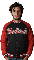 Illinois State Black Bomber Jacket