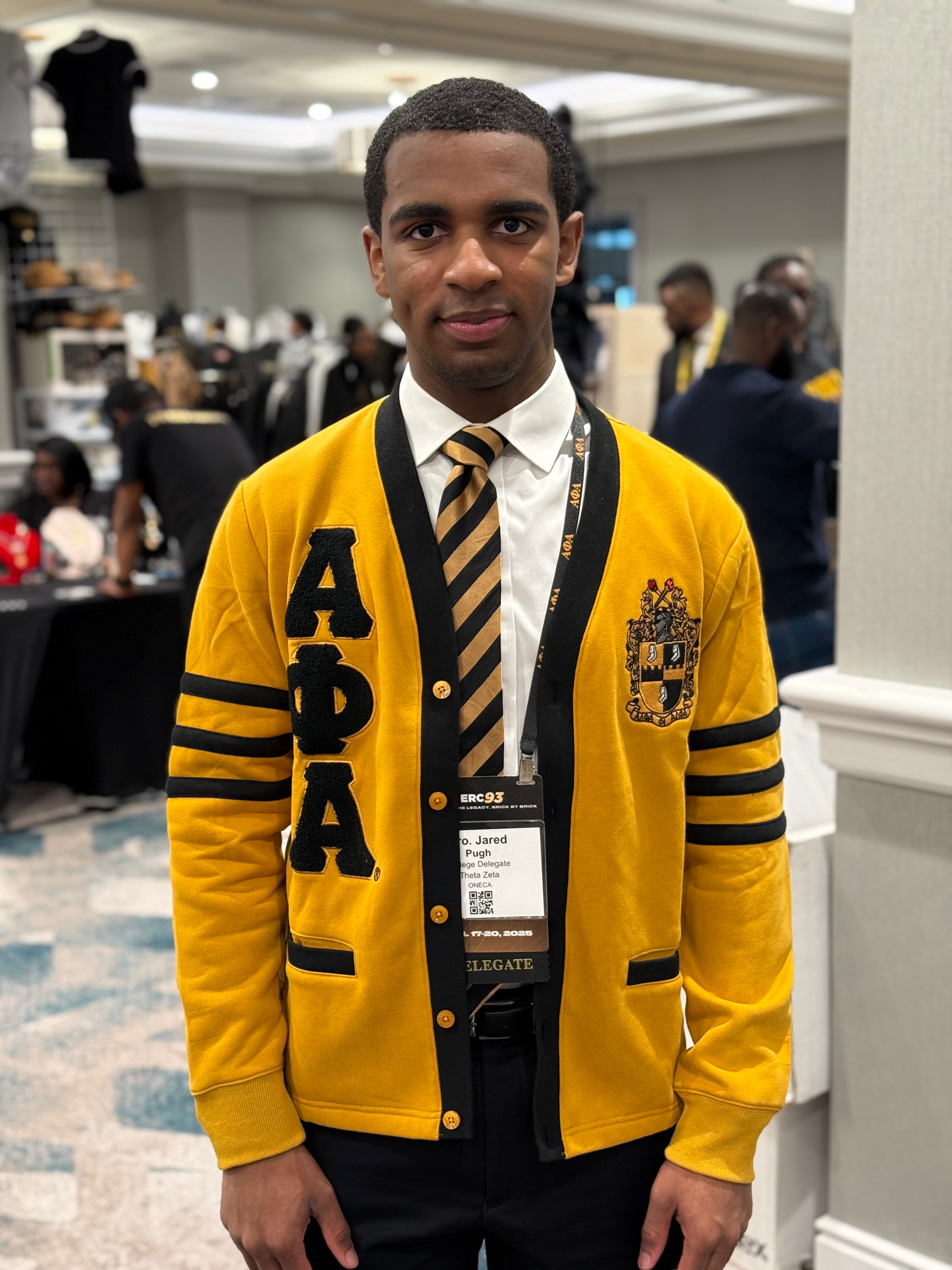 Alpha Gold Fleece Cardigan