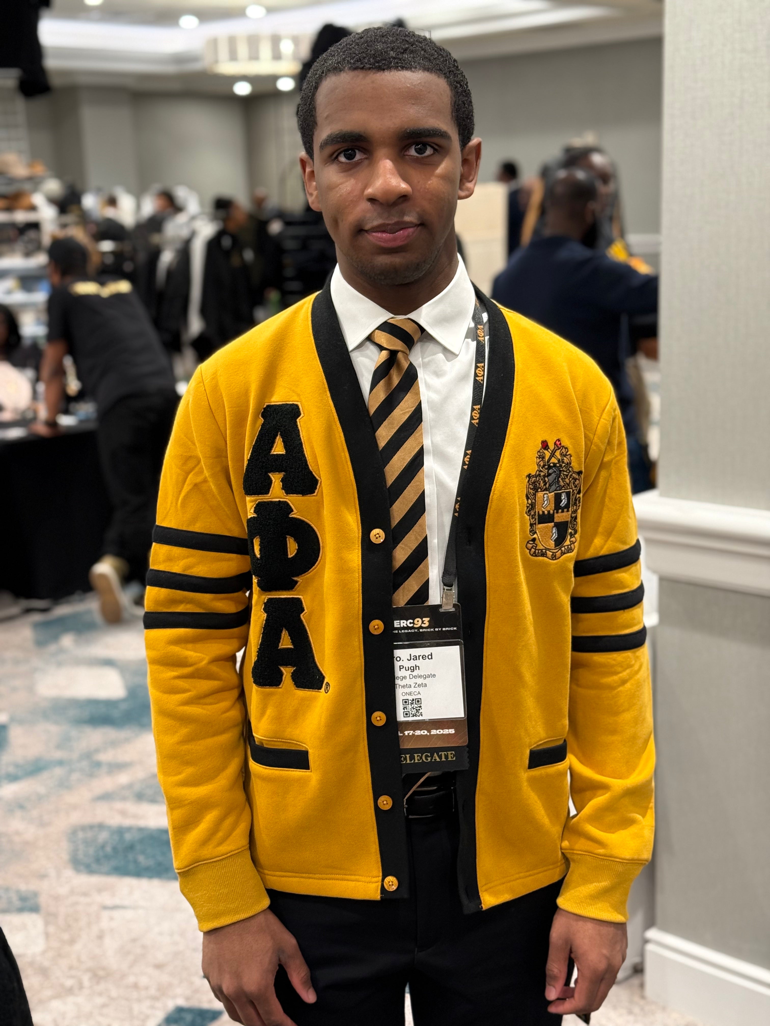 Alpha Gold Fleece Cardigan
