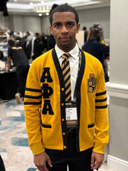 Alpha Gold Fleece Cardigan