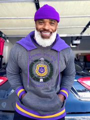 Omega Charcoal Grey Prep Hoodie