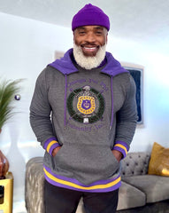 Omega Charcoal Grey Prep Hoodie