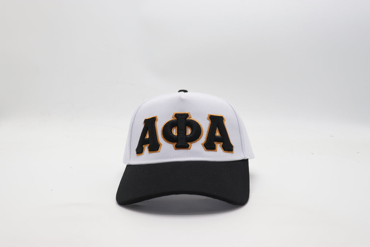 Alpha White/Black Snapback Hat