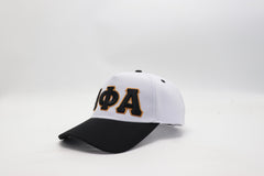 Alpha White/Black Snapback Hat