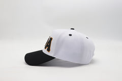 Alpha White/Black Snapback Hat