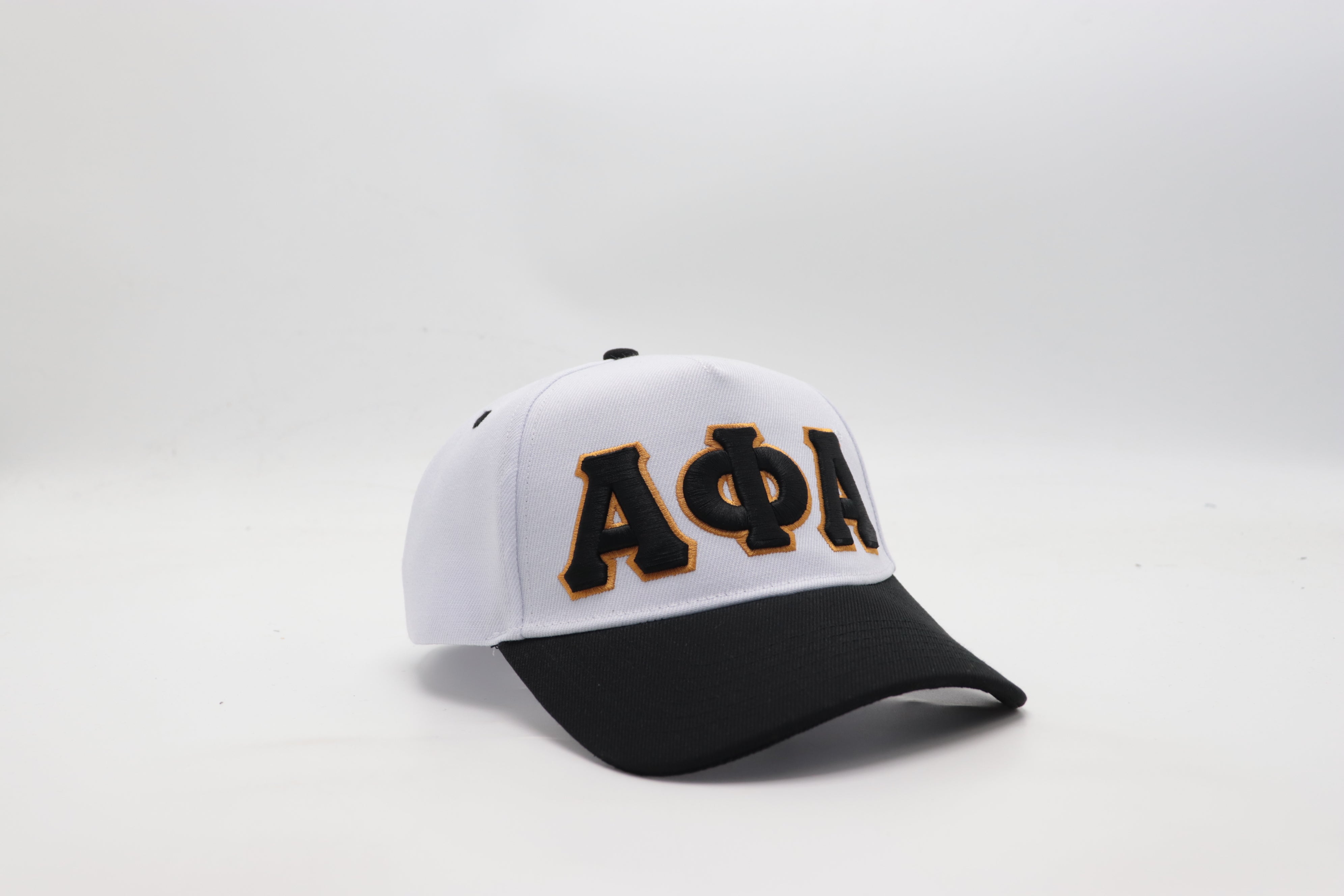 Alpha White/Black Snapback Hat