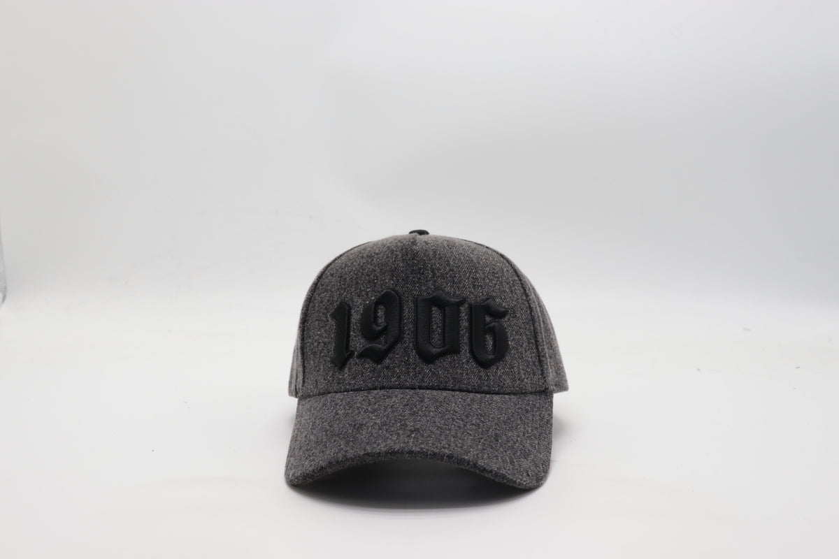 Alpha 1906 Black Denim Snapback Hat