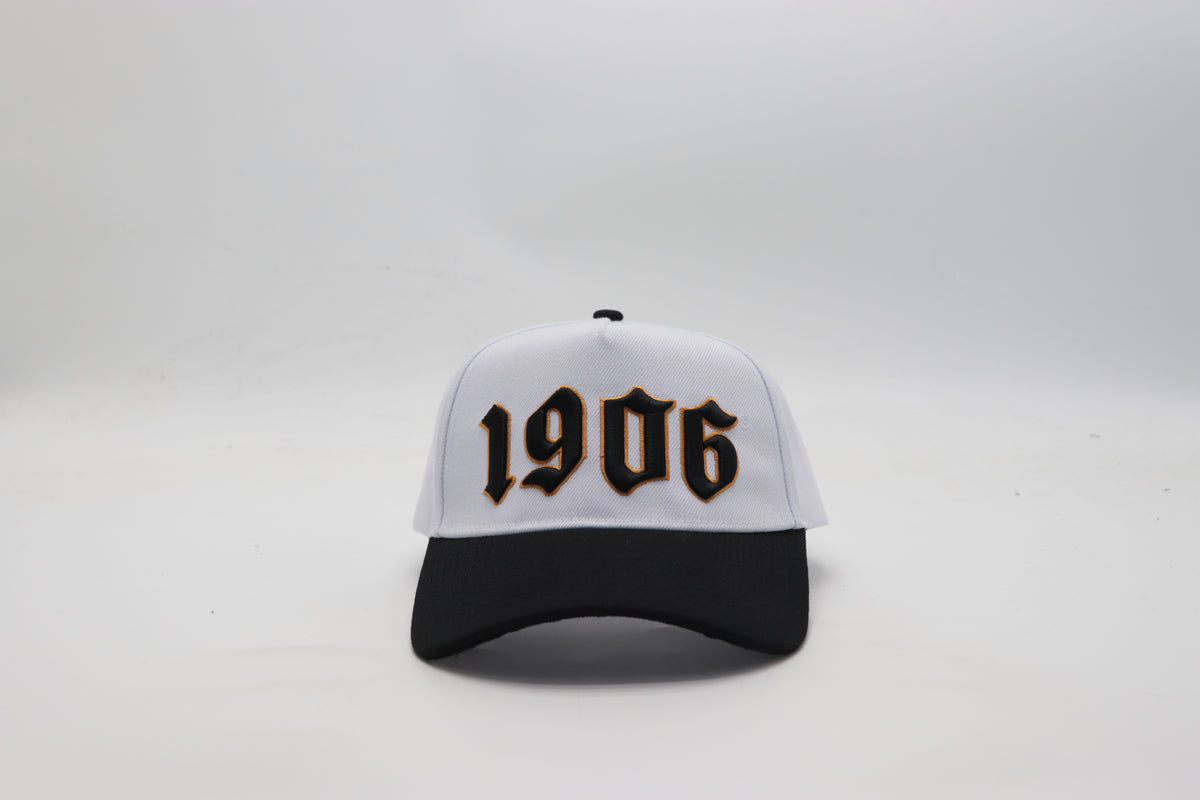Alpha 1906 White/Black Snapback Hat