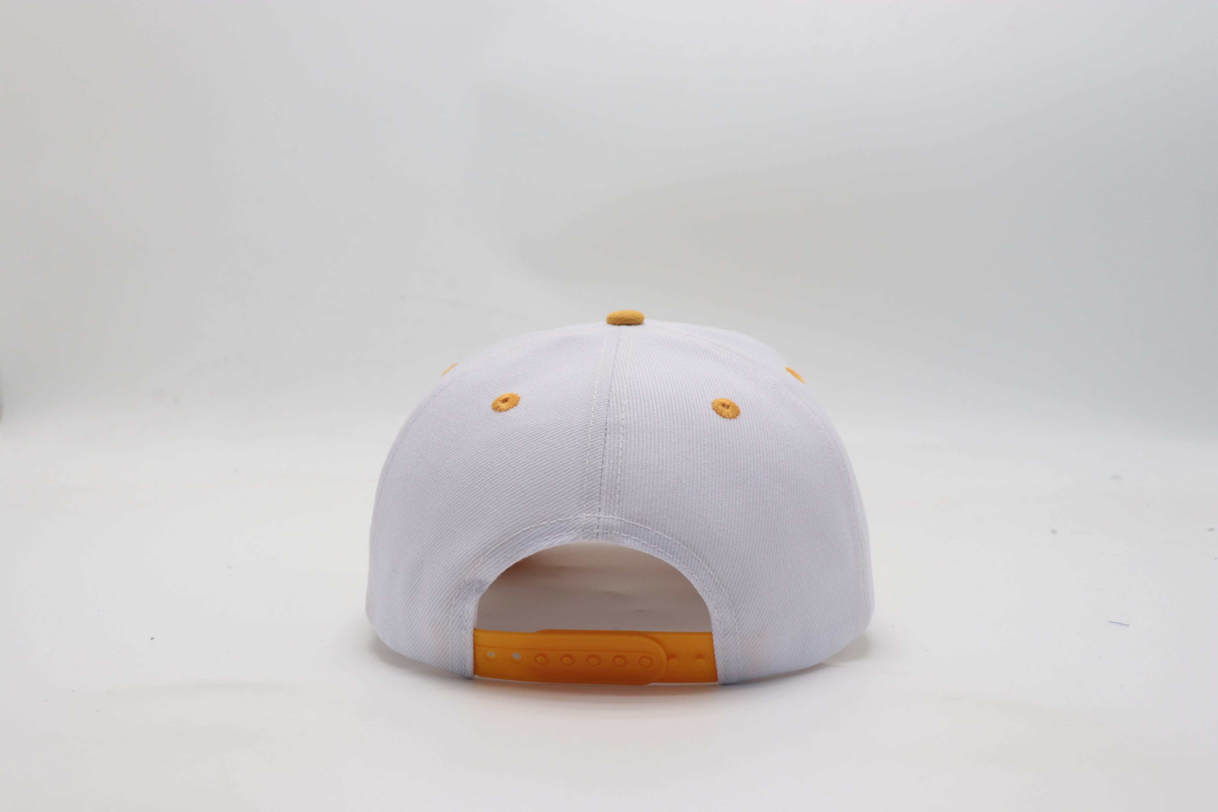 Alpha White/Old Gold Snapback Hat