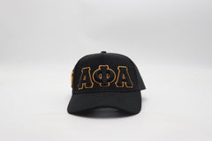 Alpha Black Snapback Hat
