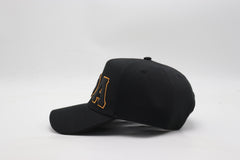 Alpha Black Snapback Hat
