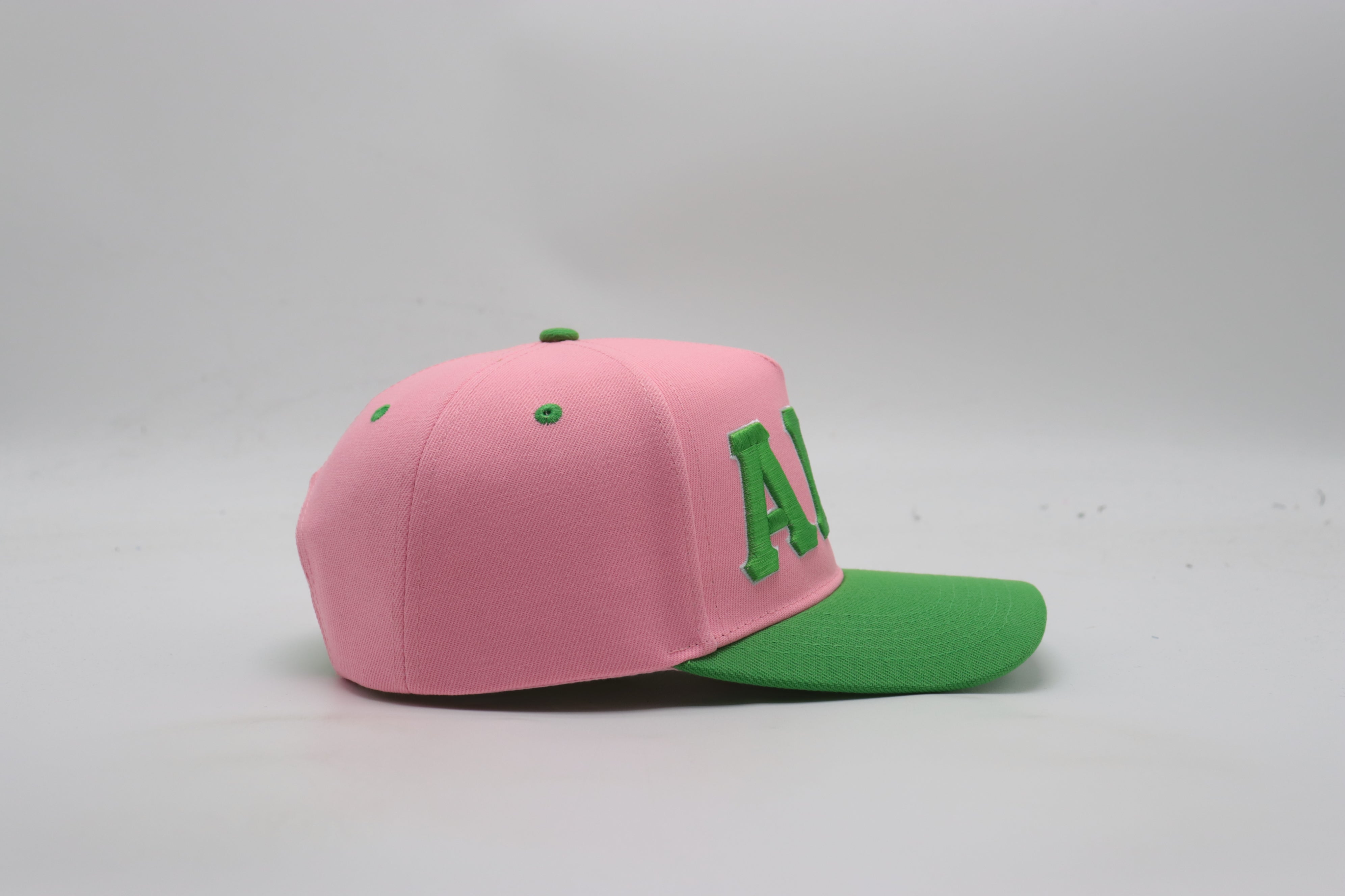 AKA Pink Letters Snapback Hat