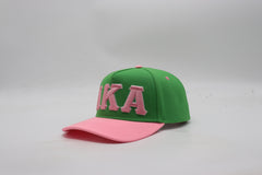 AKA Green Letters Snapback Hat