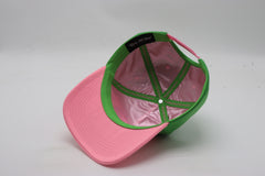 AKA Green Letters Snapback Hat