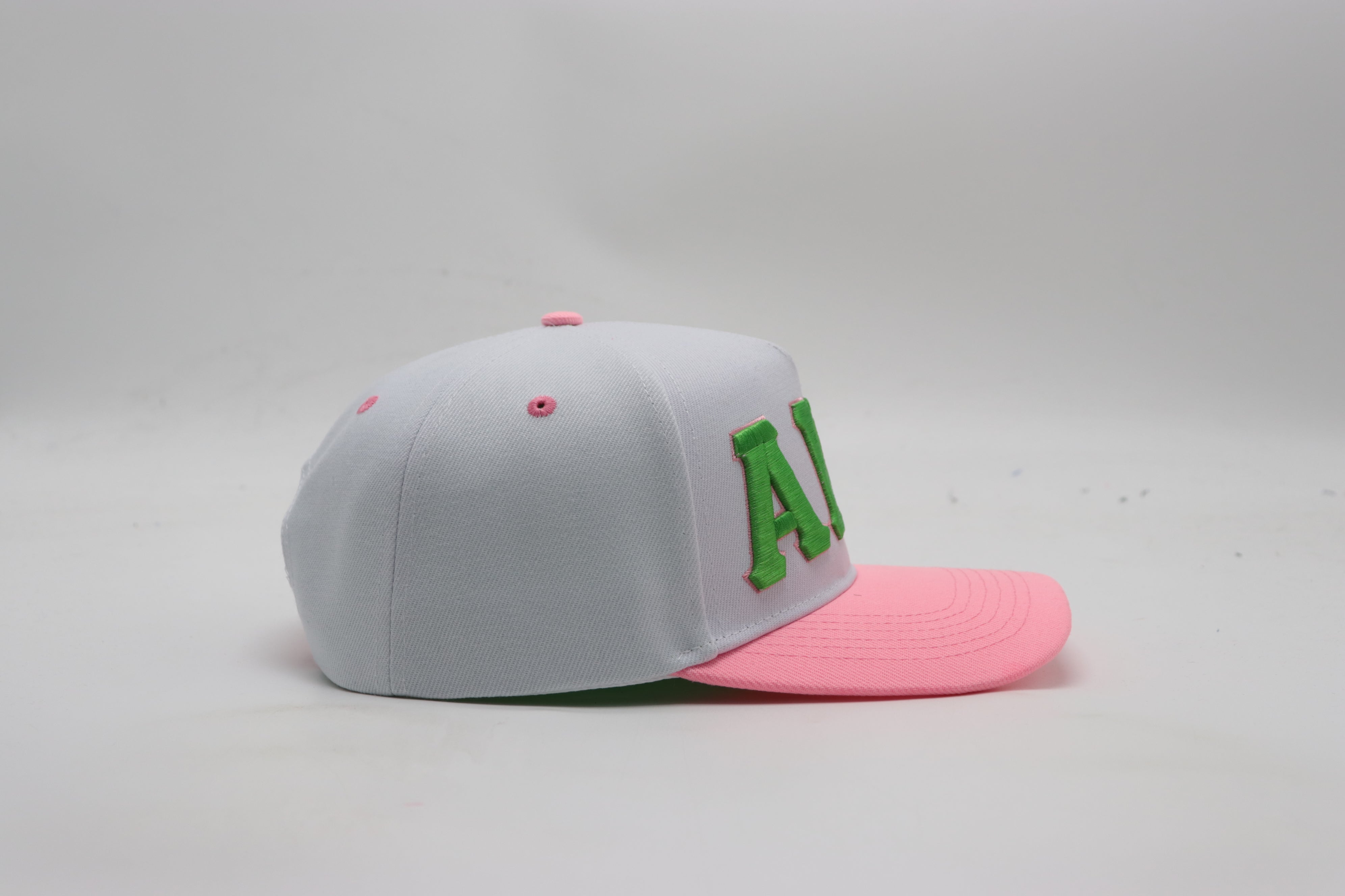 AKA White Letters Snapback Hat