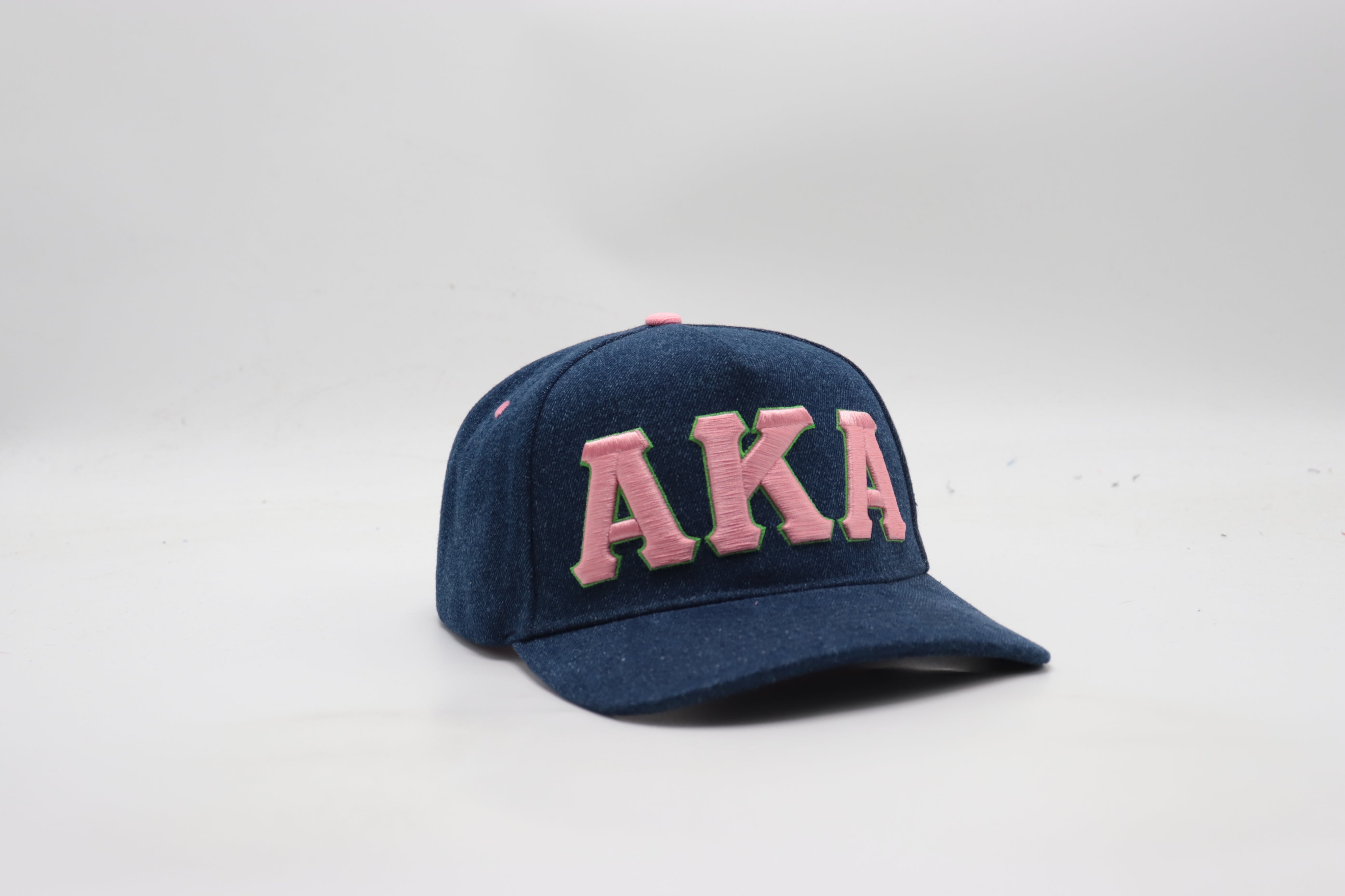 AKA Dark Denim Letters Snapback Hat