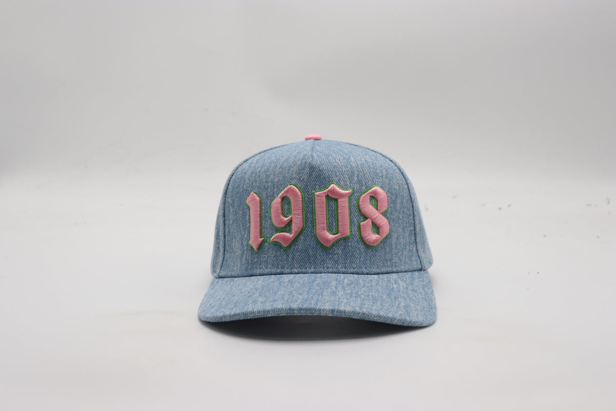 AKA Light Denim 1908 Snapback Hat