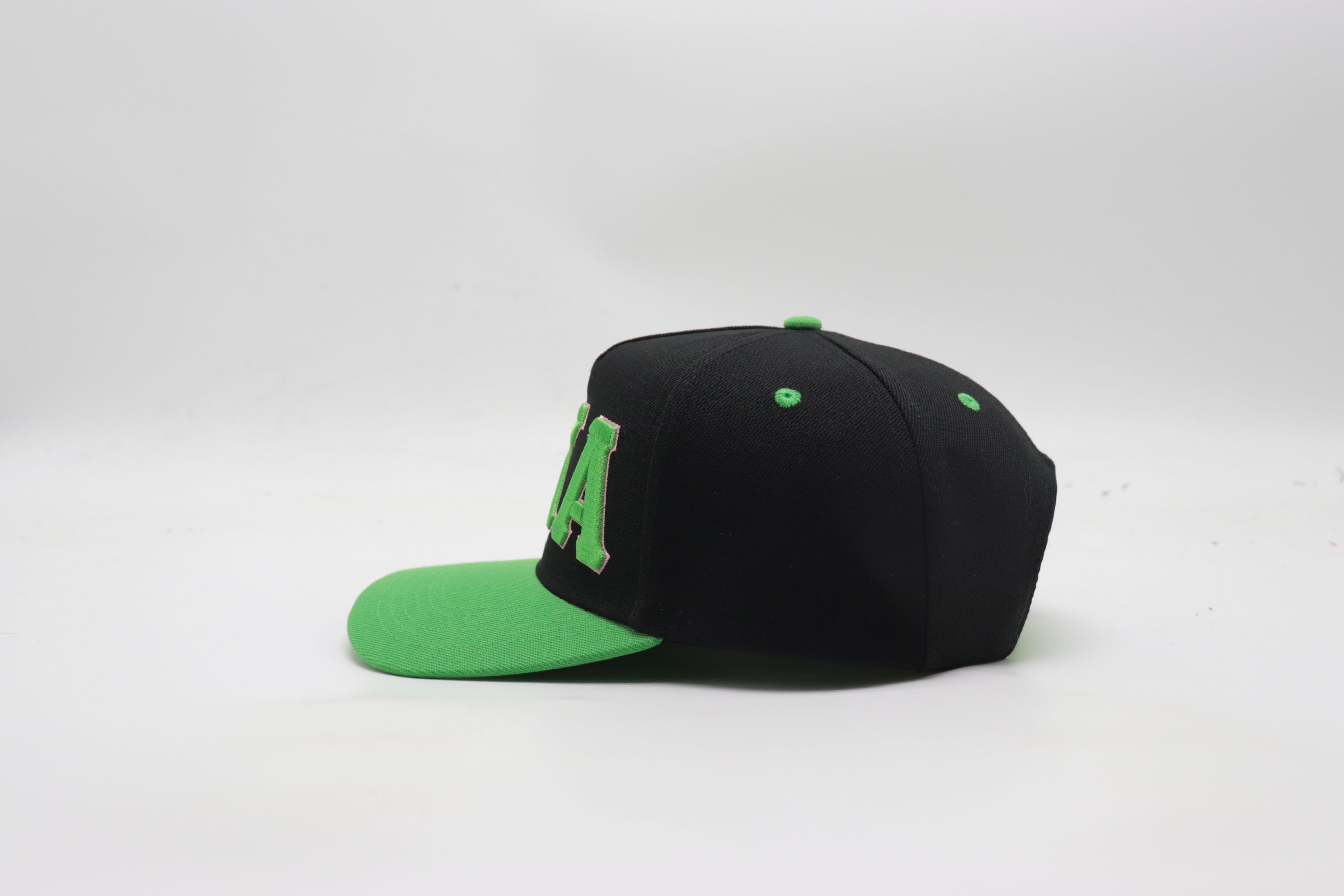 AKA Black Letters Snapback Hat