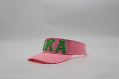 AKA Pink Letters Visor Hat