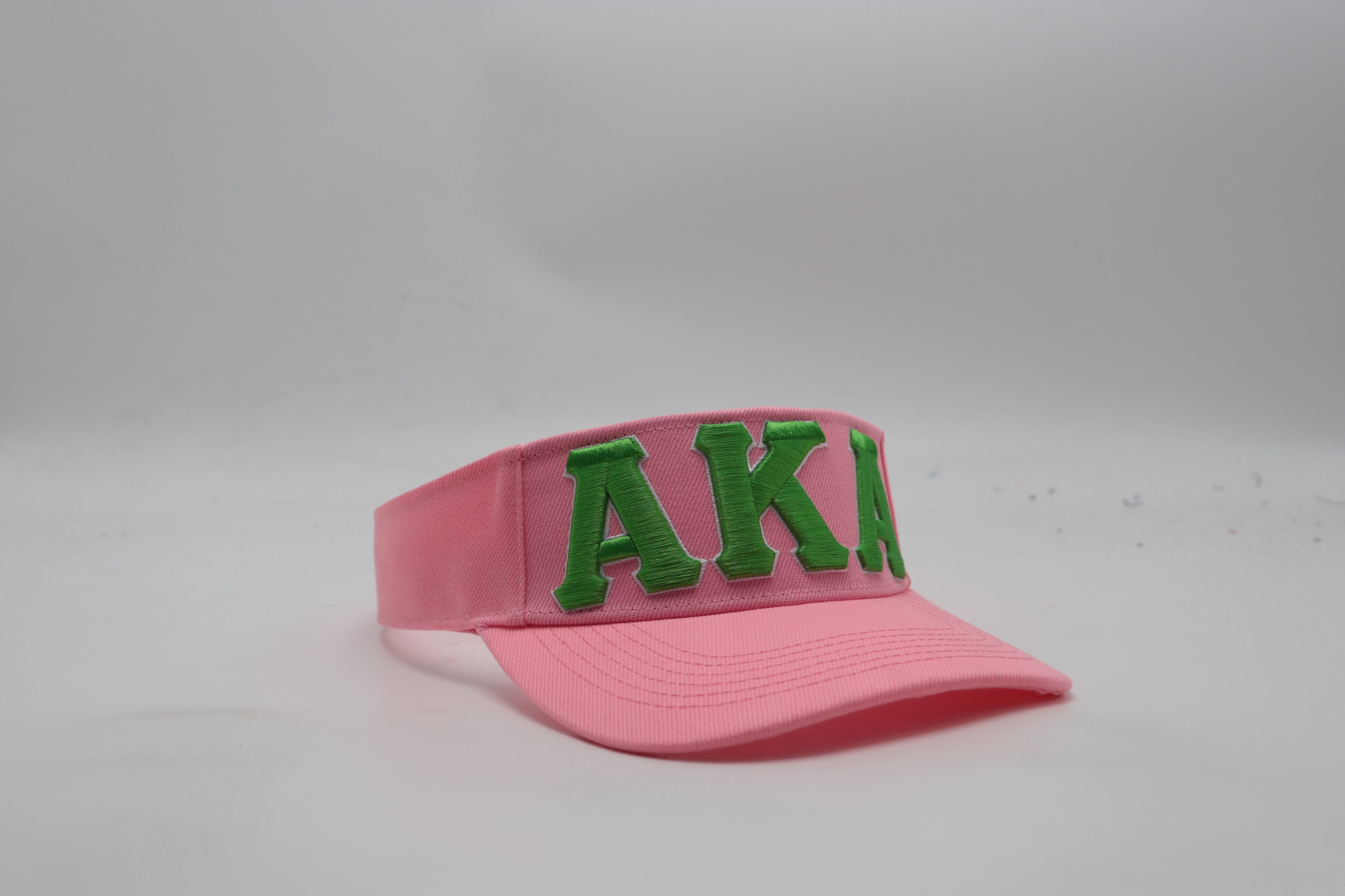 AKA Pink Letters Visor Hat