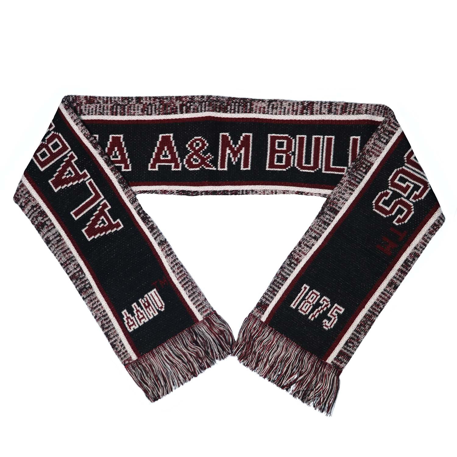 Alabama A&M Black Knit Scarf & Hat