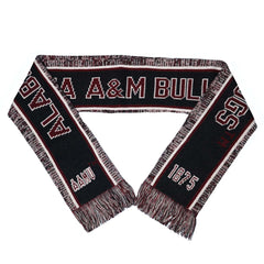 Alabama A&M Black Knit Scarf & Hat