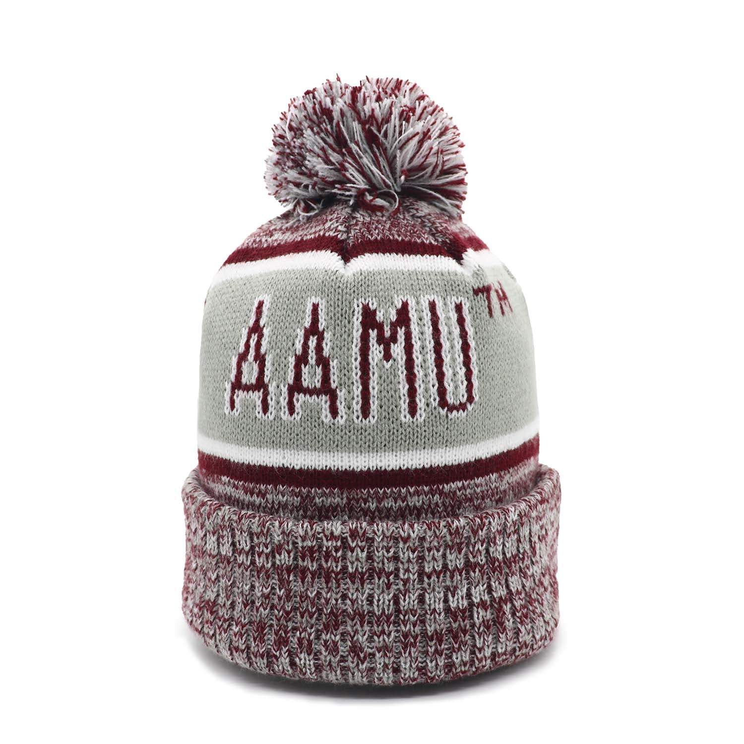 Alabama A&M Grey Knit Scarf & Hat