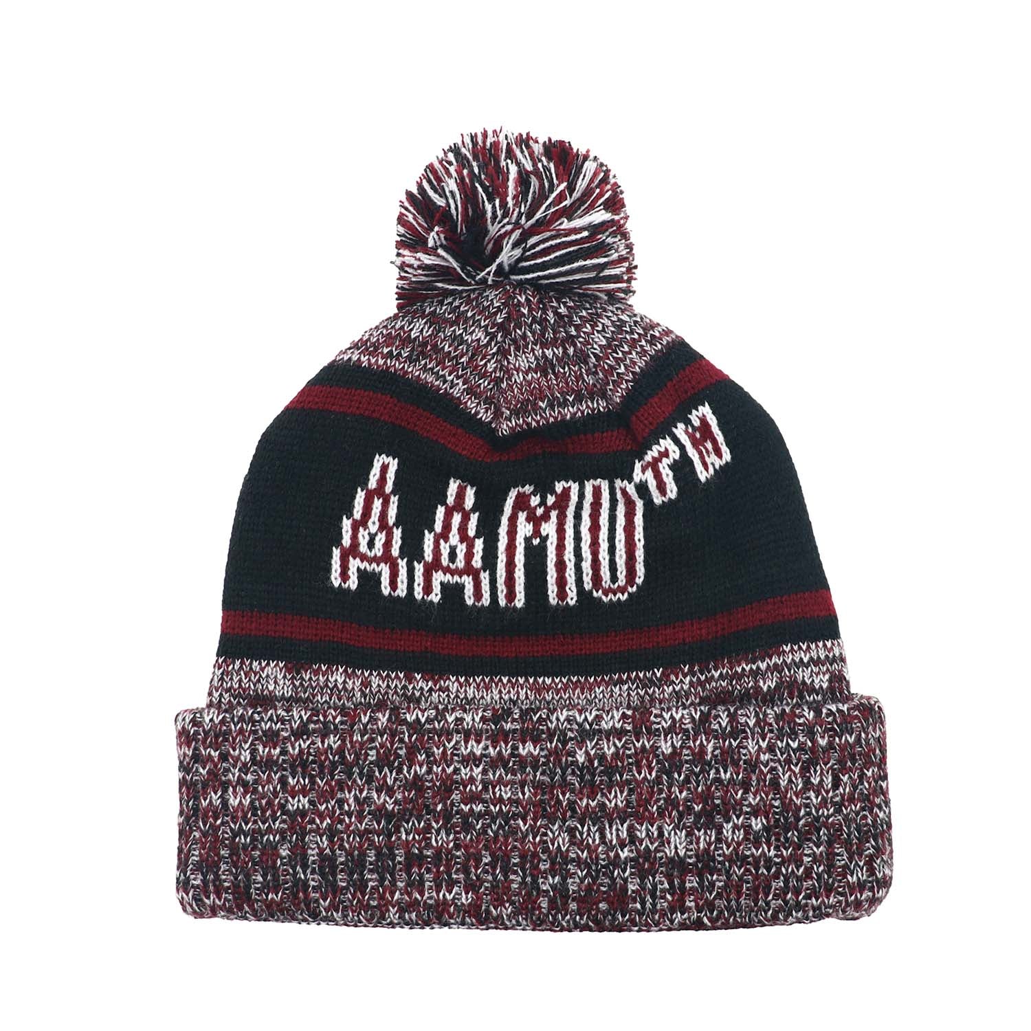 Alabama A&M Black Knit Scarf & Hat