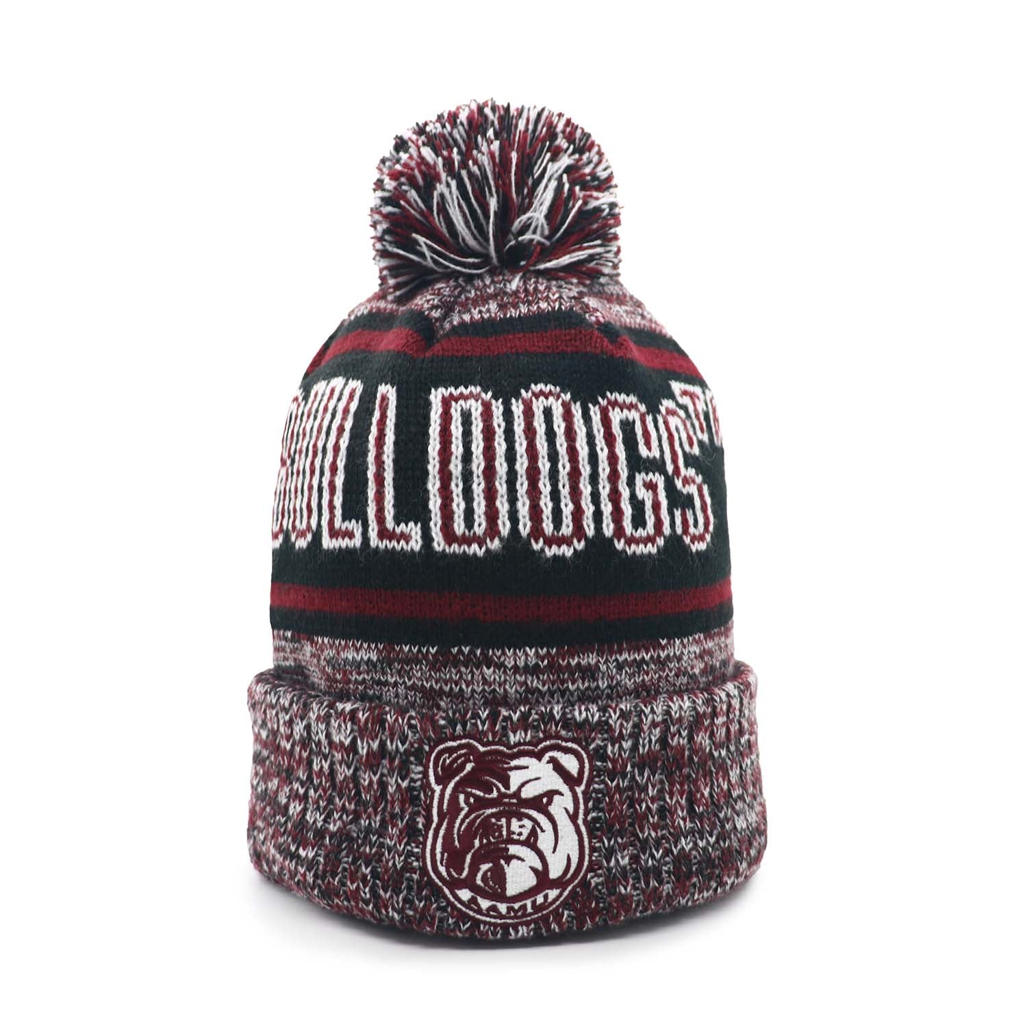 Alabama A&M Black Knit Scarf & Hat