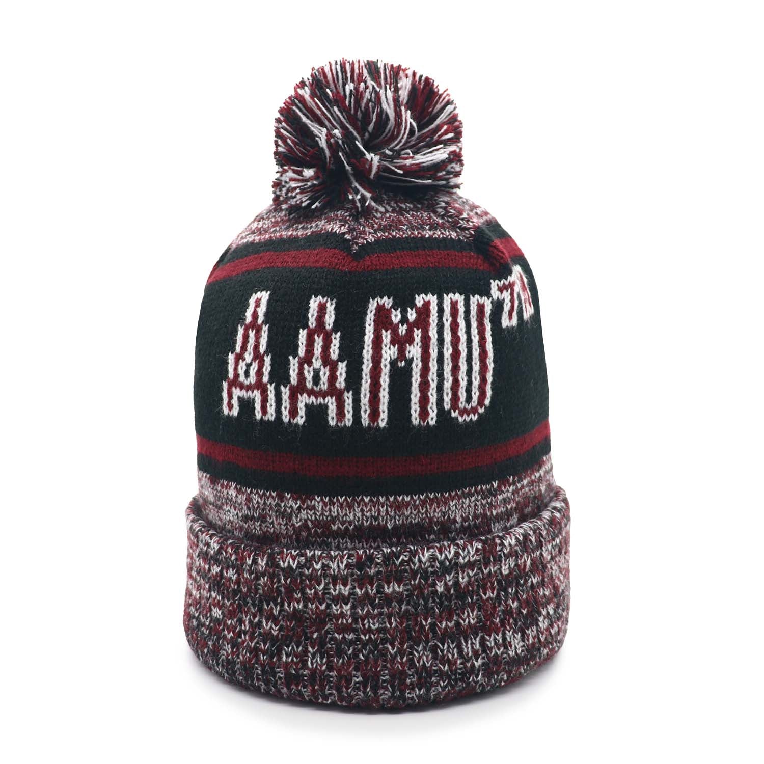 Alabama A&M Black Knit Scarf & Hat